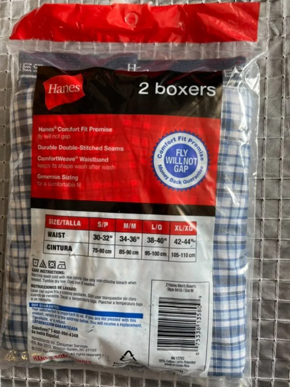 Hanes 2 boxers NEW size Medium